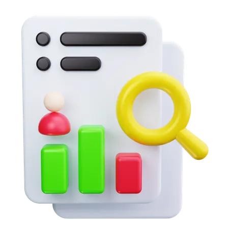 Employee Analysis  3D Icon