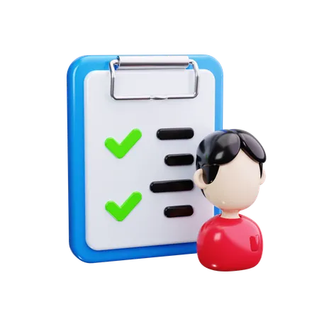 Employee Attendance  3D Icon