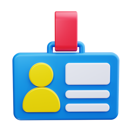 Employee Badge  3D Icon