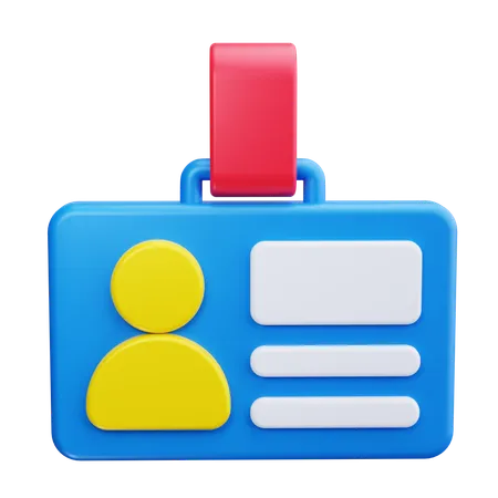 Employee Badge  3D Icon