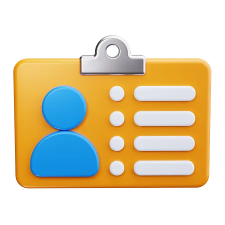 Employee Badge  3D Icon