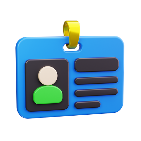 Employee badge  3D Icon