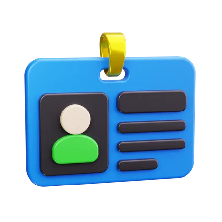 Employee badge  3D Icon