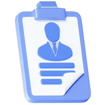 Employee Card  3D Icon