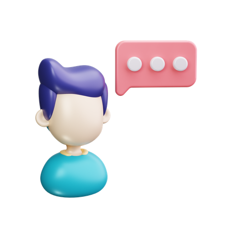 Employee chat  3D Icon