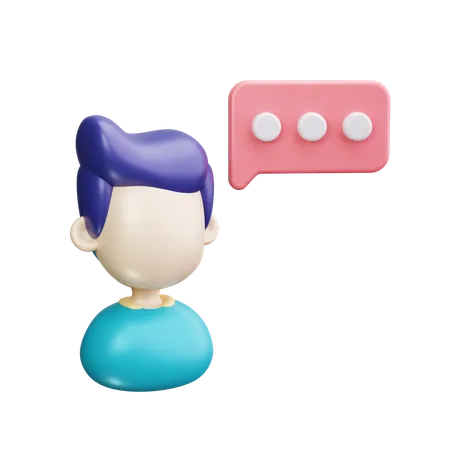 Employee chat  3D Icon