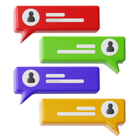 Employee Chat  3D Icon