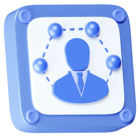 This Icon Features A Businessman Perfect For Representations Related To Business Communications Or Networking 3D Icon