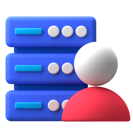 Employee Database  3D Icon