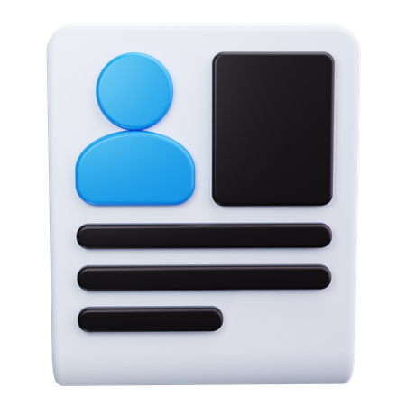 Employee Document  3D Icon