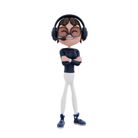 Employée du service client  3D Icon