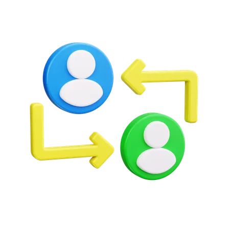 Employee Exchange  3D Icon