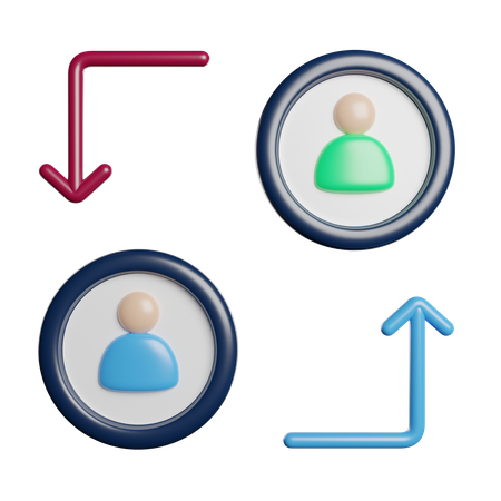 Employee Exchange  3D Icon