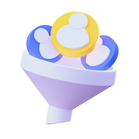 Employee Filter  3D Icon