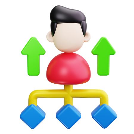 Employee Growth  3D Icon