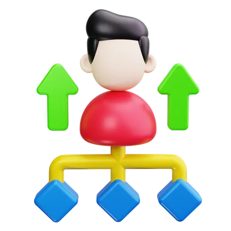 Employee Growth  3D Icon