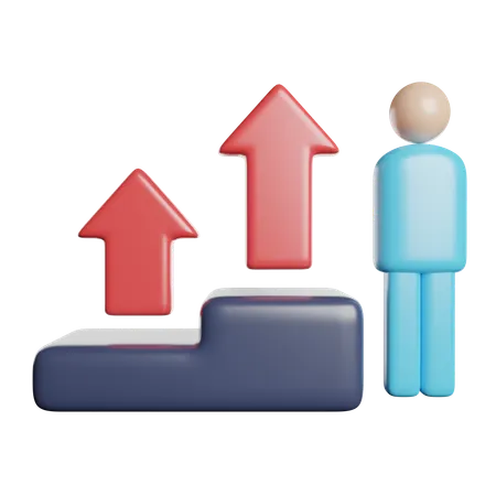 Employee Growth  3D Icon