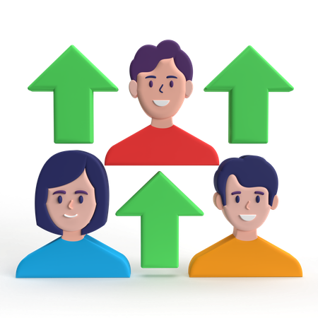 Employee Growth  3D Icon