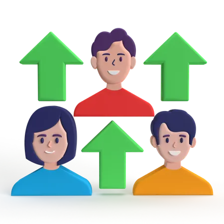 Employee Growth  3D Icon