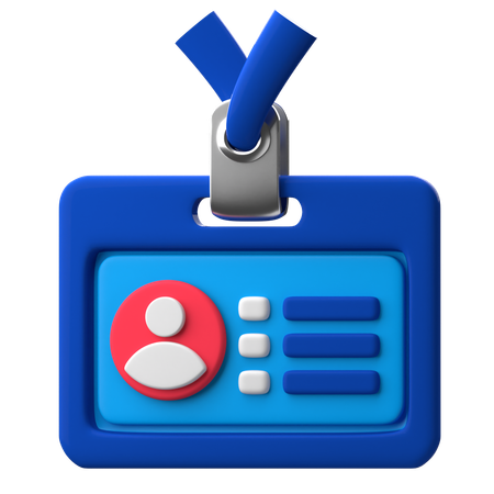 Employee Id  3D Icon