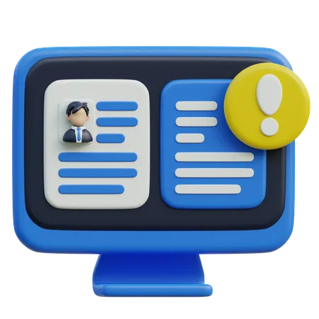 Employee Information  3D Icon