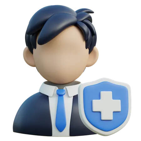 従業員保険  3D Icon