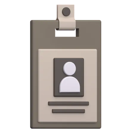 Employee lanyard  3D Icon