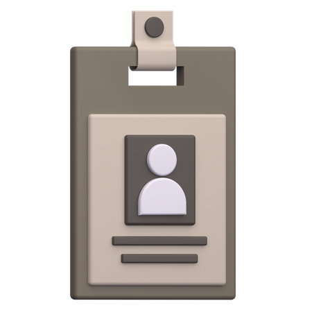 Employee lanyard  3D Icon