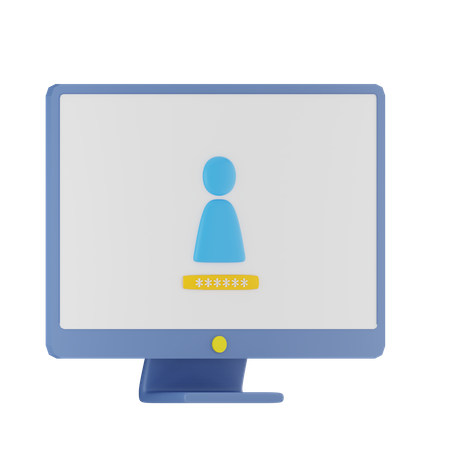 Employee Login  3D Icon