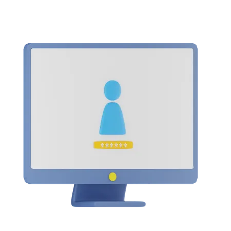 Employee Login  3D Icon