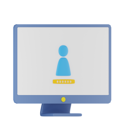 Employee Login  3D Icon