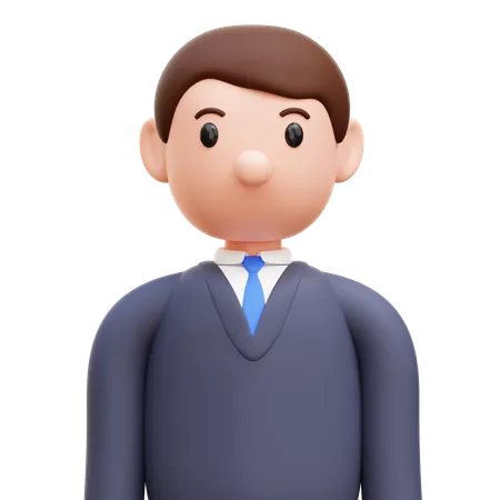 Employee Man  3D Icon