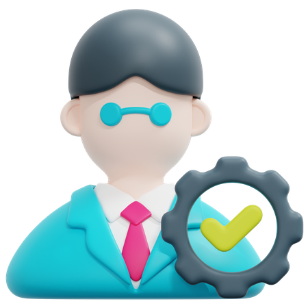 Employee Management 3D Icon