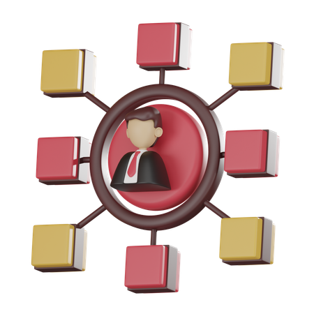 Employee Network  3D Icon