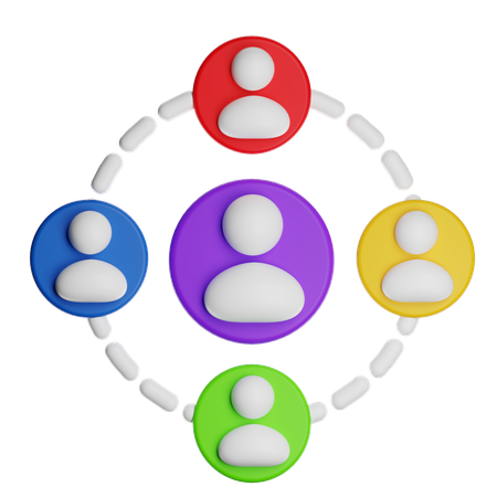 Employee Network  3D Icon