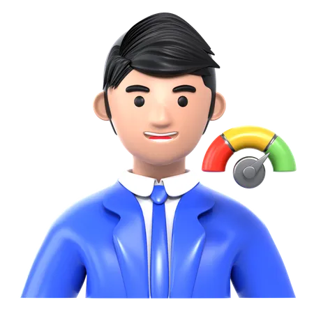 Employee Performance  3D Icon