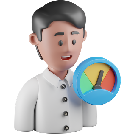 Employee Performance  3D Icon