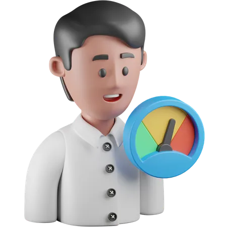 Employee Performance  3D Icon