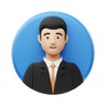 3d employee profile logo