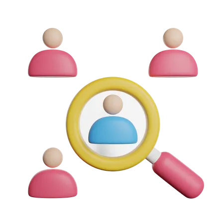 Employee Search  3D Icon