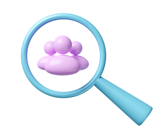 Employee Search  3D Icon