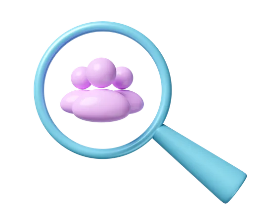 Employee Search  3D Icon