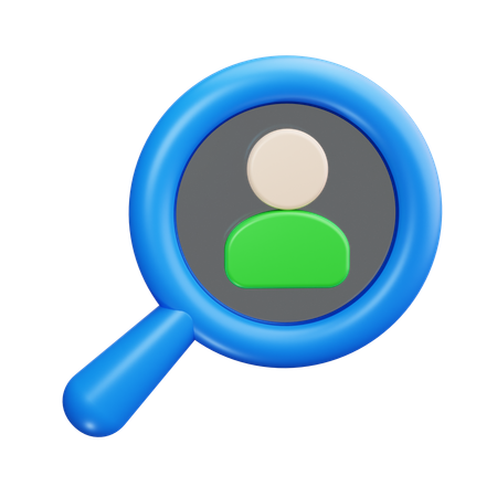 Employee search  3D Icon