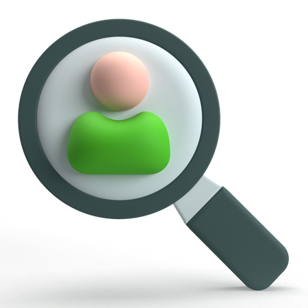 Employee Search  3D Icon