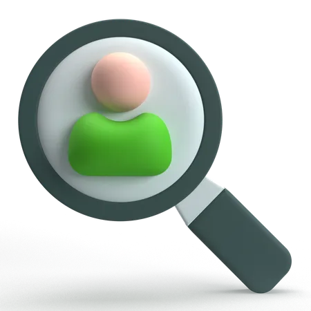 Employee Search  3D Icon