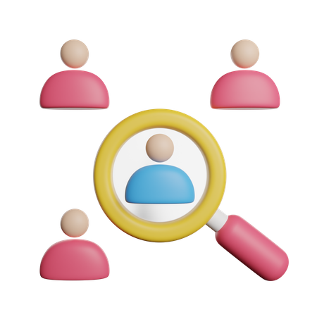 Employee Search  3D Icon