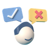 user selection 3d logo