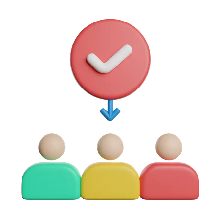 Employee Selection  3D Icon