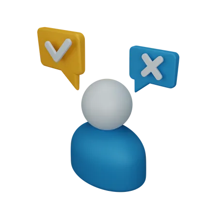 Employee selection 3D Icon