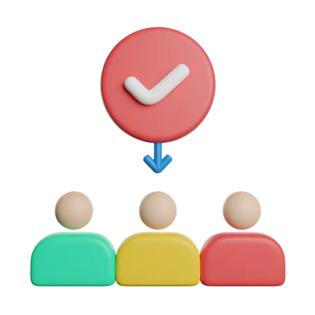 Employee Selection 3D Icon